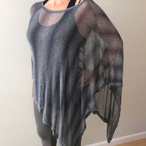 BLACK LABEL by CHICO's asymmetrical poncho.